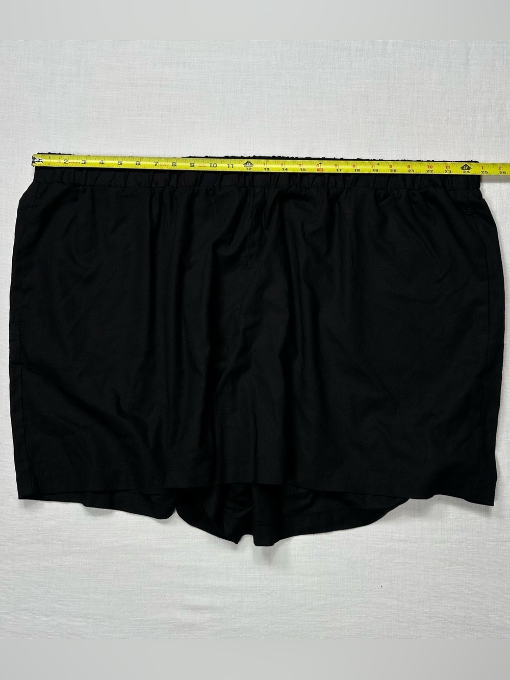 Eloquii Plus Size 26W Rayon Linen Blend Pull On Shorts 31 Black 31-2755-2 NEW - Picture 8 of 10
